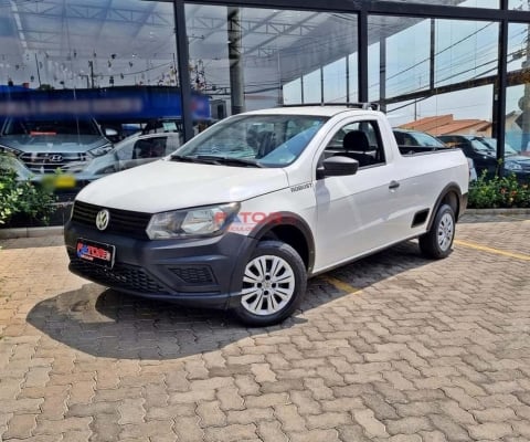 Volkswagen Saveiro Robust 1.6 Total Flex 8V  - Branca - 2017/2018