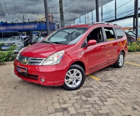 Nissan Livina LIVINA GRAND S 1.8 16V Flex Fuel Mec. - Vermelha - 2013/2014