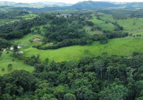 Área total do município de Itapira-SP mostrando o Ribeirão da