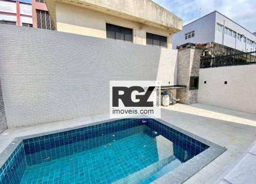 Casa com 3 dormitórios à venda, 140 m² por r$ 1.475.000,00 - boqueirão - santos/sp