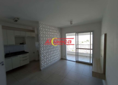 Apartamento com 2 dormitórios para alugar, 71 m² - vila augusta - guarulhos/sp por r$ 1.900,00