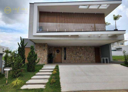 Casa de condomínio com 3 suítes, sendo 1 máster com hidromassagem à venda, 345 m² por r$ 2.750.000 - condomínio residencial giverny - sorocaba/sp