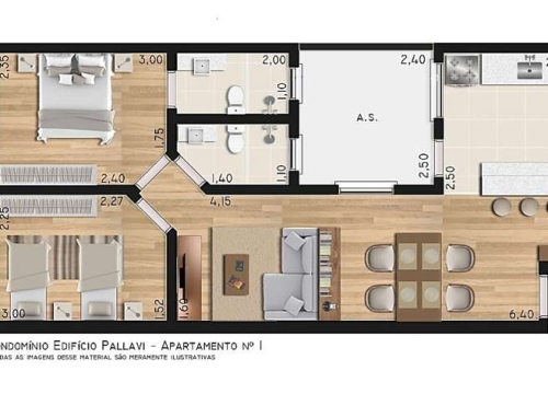 Apartamento com 2 quartos à venda na vila scarpelli, santo andré , 49 m2 por r$ 379.000