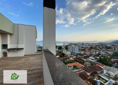 Cobertura com 3 dormitórios à venda, 157 m² por r$ 950.000 - sumaré - caraguatatuba/sp