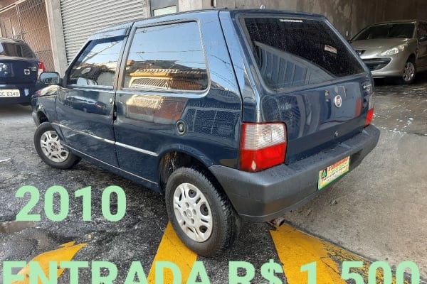 FIAT Uno Mille Economy Way 1.0 Fire 4p. Prata 2010 - Campo Grande