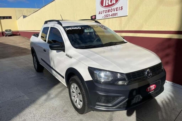 VW - Volkswagen Saveiro Cross 1.6 16v C.D. Branca 2021 - Campo Grande