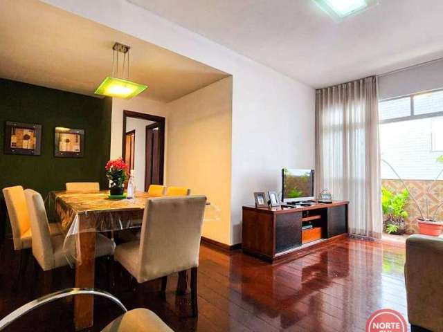 Apartamento com 3 dormitórios para alugar, 125 m² por R$ 3.650,00/mês - Buritis - Belo Horizonte/MG