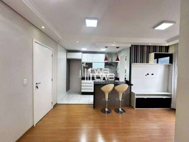 Apartamento com 2 dormitórios para alugar, 50 m² por R$ 3.340,00/mês - Pinheirinho - Curitiba/PR