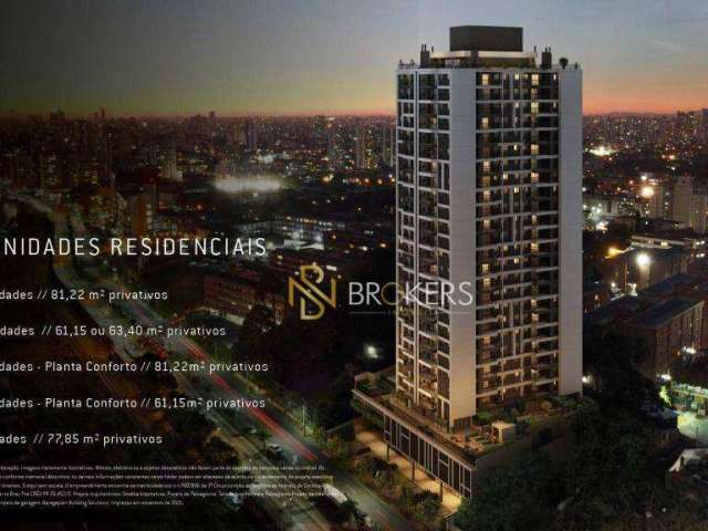 Apartamento à venda, 77 m² por R$ 862.400,00 - Cristo Rei - Curitiba/PR