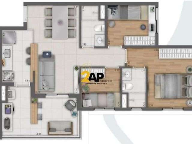 Apartamento com 3 quartos à venda na Rua Comendador Elias Assi, 77, Caxingui, São Paulo por R$ 804.785