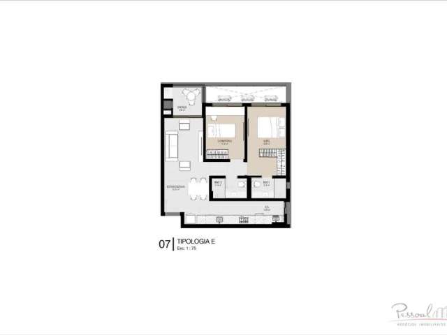 Apartamento com 2 quartos à venda na Rodovia Haroldo Soares Glavan, --, Cacupé, Florianópolis por R$ 1.107.074