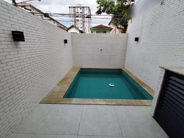 Sobrado Duplex em Villagio - 2 dormitórios - Piscina e churrasqueira - Campo Grande - Santos/SP