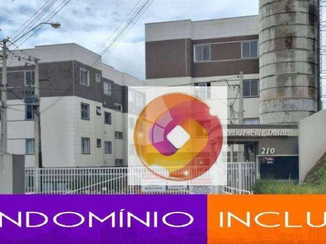 Apartamento com 2 quartos para alugar, 50 m² por R$ 900/mês (CONDOMÍNIO INCLUSO) - Botiatuva - Campo Largo/PR