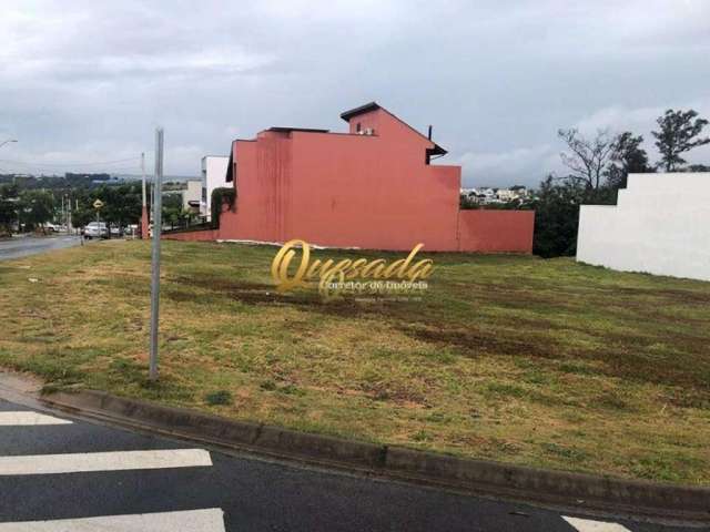 Ótimo terreno de esquina á venda no Condomínio Residencial Brescia, Indaiatuba.