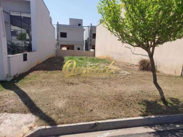 Terreno à venda, com 150 m², 20 x 7,5, plano, no condomínio Park Real, Indaiatuba