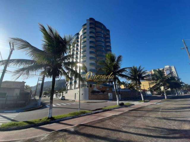 Apartamento 80 m², à venda, 2 quartos, 1 suíte, frente ao mar, Vila Veracruz, Mongaguá.