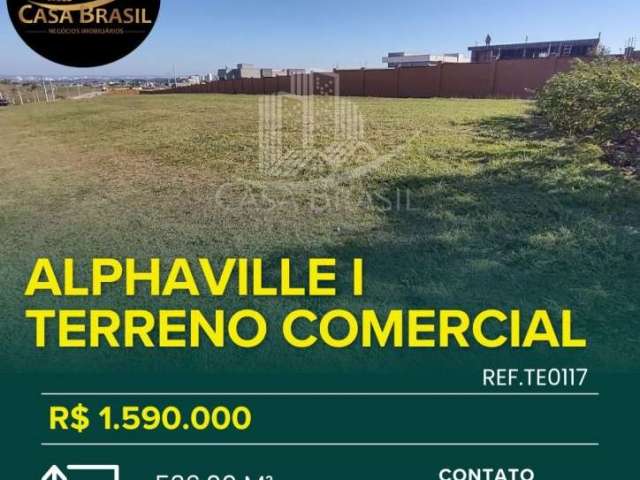 Terreno Comercial Condomínio Residencial Alphaville, São José dos Campos - TE0117.