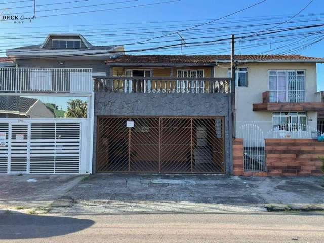 Excelente sobrado a venda,  4 dormitórios; 3 vagas; amplo terraço fente pra rua em localização privilegiada - Xaxim, Curitiba, PR