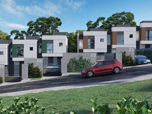 Sobrado com 3 dormitórios à venda, 73 m² por R$ 479.000,00 - Abranches - Curitiba/PR