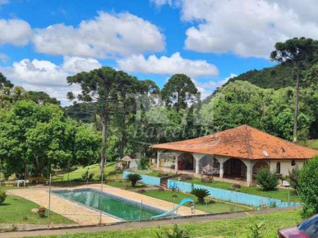 Campo largo estrada itambé rara chácara com 2,5 alqueires 4 casas piscina tanque de peixes