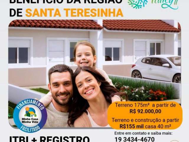 Terreno à venda no Santa Terezinha, Piracicaba , 175 m2 por R$ 110.000