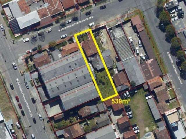 Terreno/Área no Parolin de 539,00 m²  - TE0222-CS