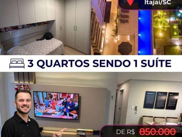 Apartamento para Venda em Itajaí, São João, 3 dormitórios, 1 suíte, 2 banheiros, 1 vaga