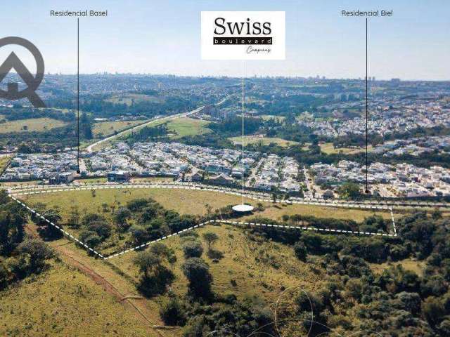 Terreno à venda, 200 m² por R$ 417.920,00 - Swiss Park - Campinas/SP