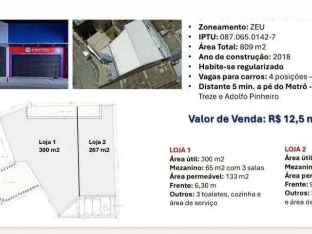 Loja, 567 m² - venda por R$ 12.500.000,00 ou aluguel por R$ 37.130,00/mês - Santo Amaro - São Paulo/SP