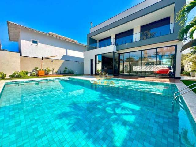 ALTO PADRÃO - Casa com 5 suítes - Piscina e churrasqueira - Condomínio com segurança e lazer - Jardim Acapulco, Guarujá/SP