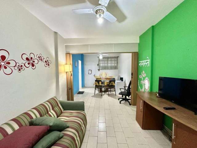 PERTO DO MAR - Apartamento na Praia das Pitangueiras de 1 dormitório - Guarujá-SP.