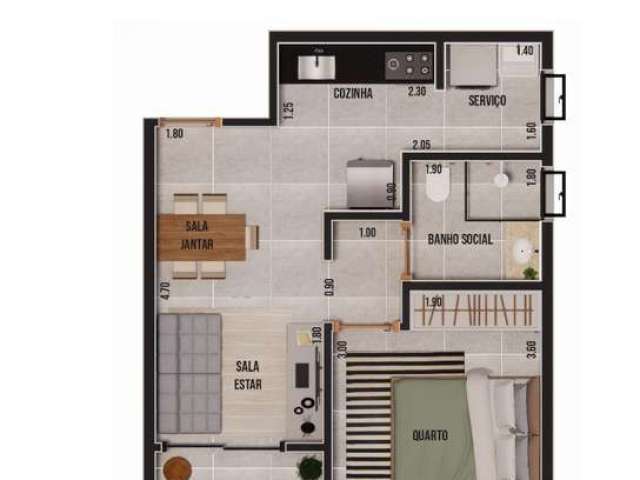 Apartamento à venda em Ribeirão Preto-SP, Nova Ribeirânia: 1 quarto, 2 salas, 1 banheiro, 1 vaga, 43.860,00m². Venha conferir!