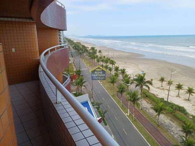 Apartamento Frente Mar no Flórida com 3 suítes - Vista Livre e Permanente para o mar!