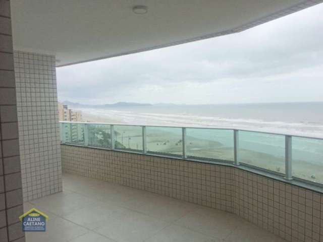 Apartamento Frente Mar - Vista Livre e Definitiva para o mar - 3 dorms!!