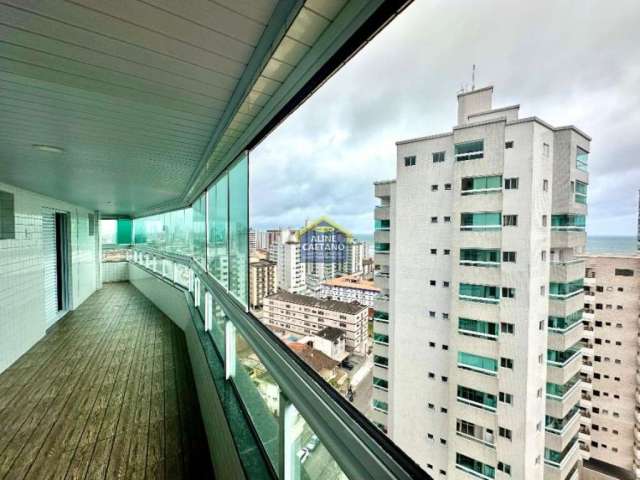 Apartamento com 3 dorms 2 suítes 2 vagas - Lazer - andar alto! Vista mar!