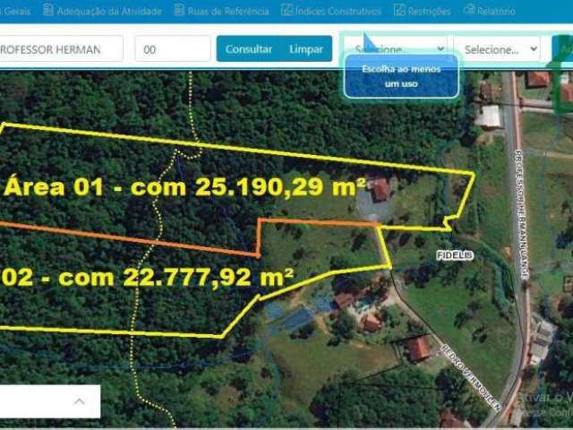 Sítio à venda, 47968 m² por R$ 890.000,00 - Fidélis - Blumenau/SC