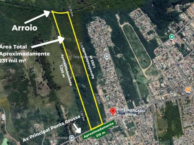 Terreno à venda na Avenida Principal da Ponta Grossa, 1289, Ponta Grossa, Porto Alegre, 230000 m2 por R$ 8.000.000