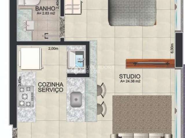 Apartamento com 1 quarto à venda na Rua Fernando Cortez, 553, Cristo Redentor, Porto Alegre, 32 m2 por R$ 339.000