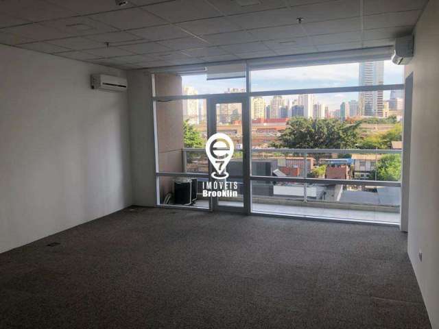 Conjunto comercial com 87m², 2 vagas para locação - Cidade Monções /