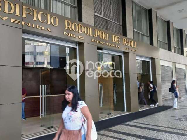 Sala comercial com 3 salas à venda na Avenida Nilo Peçanha, Centro, Rio de Janeiro, 113 m2 por R$ 649.000