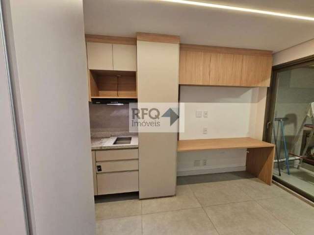 Apartamento com 1 quarto para alugar na Avenida dos Eucaliptos, Indianópolis, São Paulo, 29 m2 por R$ 4.200