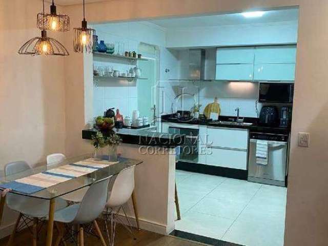 Apartamento semi mobiliado á vendacom 3 dormitórios à venda, 92 m² por R$ 810.000 - Jardim Bela Vista - Santo André/SP