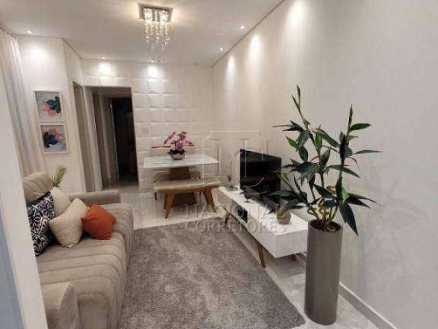 Apartamento com 2 dormitórios à venda, 55 m² por R$ 425.000,00 - Vila Camilópolis - Santo André/SP