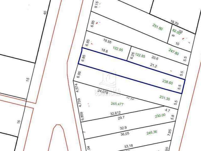 Terreno à venda, 240 m² por R$ 2.000.000,00 - Centro - Santo André/SP