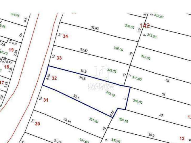 Terreno à venda, 383 m² por R$ 660.000,00 - Parque Oratório - Santo André/SP