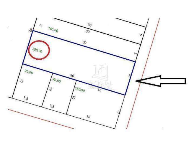 Terreno à venda, 300 m² por R$ 630.000,00 - Utinga - Santo André/SP