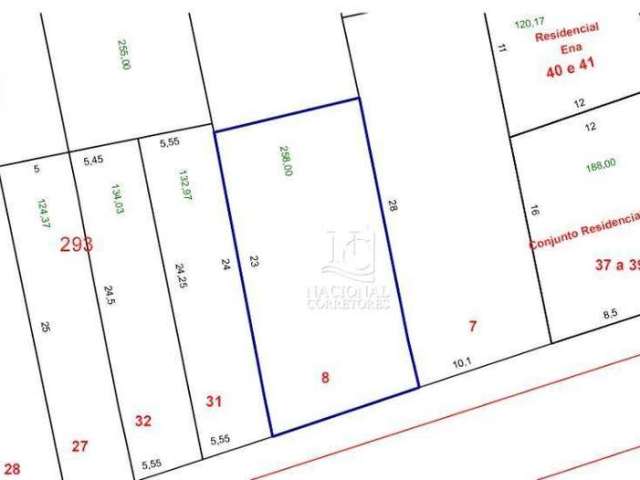 Terreno à venda, 258 m² por R$ 599.000,00 - Jardim das Maravilhas - Santo André/SP