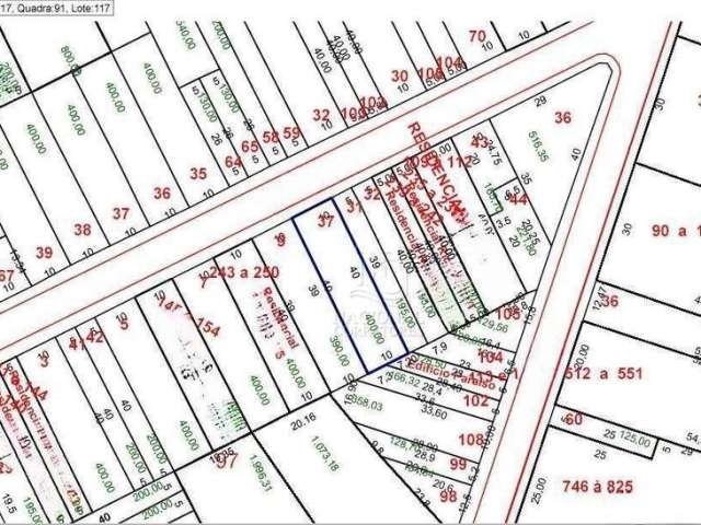 Terreno à venda, 400 m² por R$ 1.200.000,00 - Vila Valparaíso - Santo André/SP