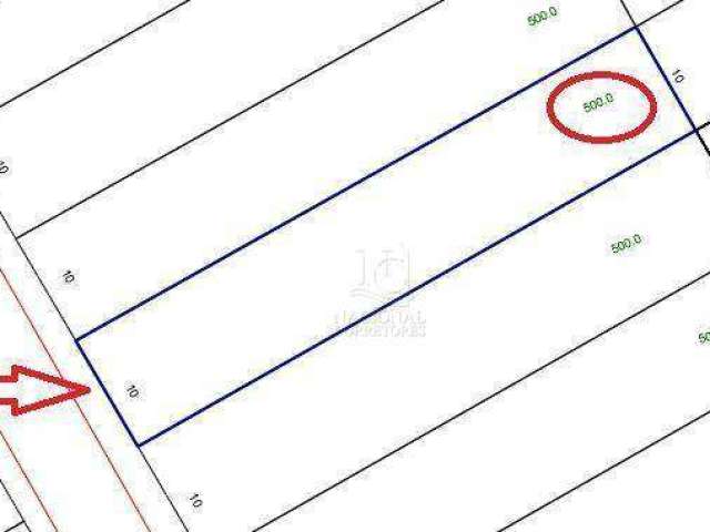 Terreno à venda, 500 m² (10x50) por R$ 1.300.000 - Santa Maria - Santo André/SP