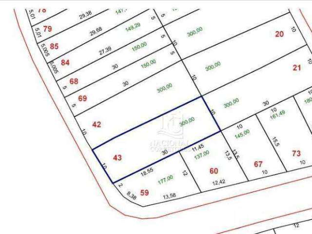 Terreno à venda, 300 m² por R$ 1.063.000,00 - Parque Novo Oratório - Santo André/SP